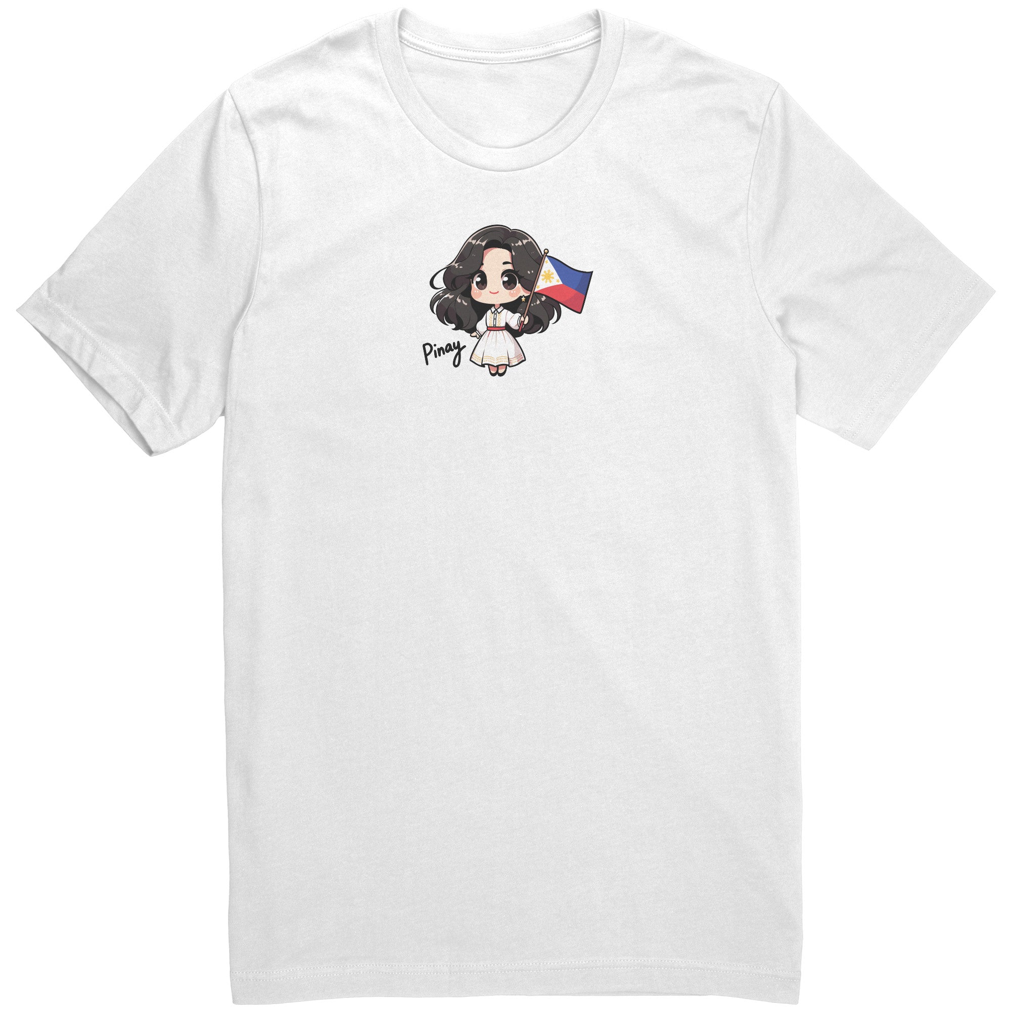 "Cute Cartoon Filipino Pride T-shirt - Vibrant Pinoy Pride Tee - Perfect Gift for Filipinos - Colorful Philippines Heritage Tee" - L