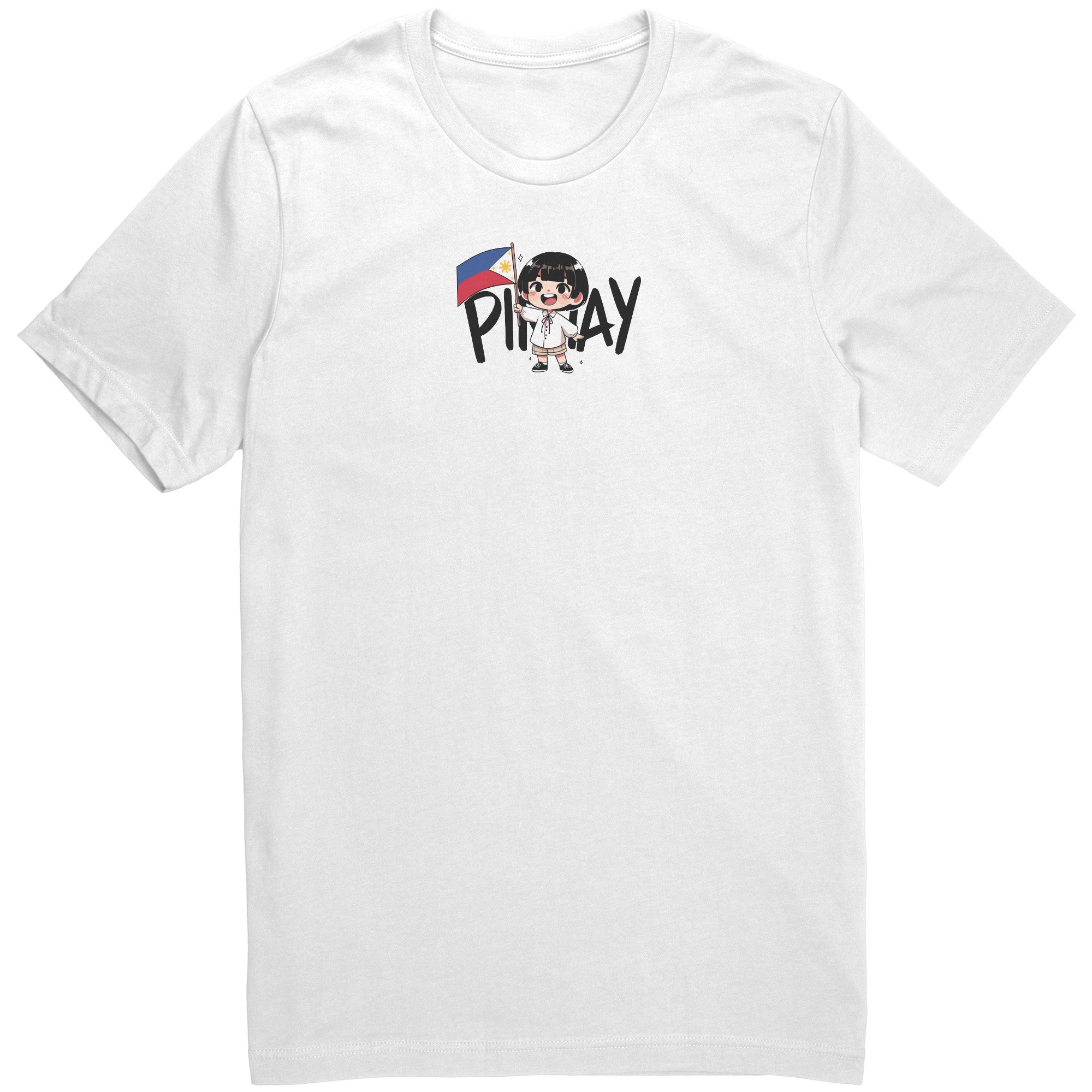 "Cute Cartoon Filipino Pride T-shirt - Vibrant Pinoy Pride Tee - Perfect Gift for Filipinos - Colorful Philippines Heritage Tee" - B