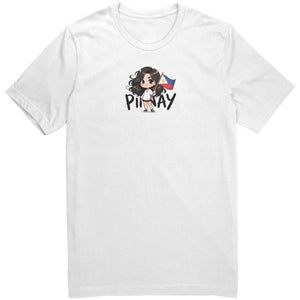 "Cute Cartoon Filipino Pride T-shirt - Vibrant Pinoy Pride Tee - Perfect Gift for Filipinos - Colorful Philippines Heritage Tee" - D