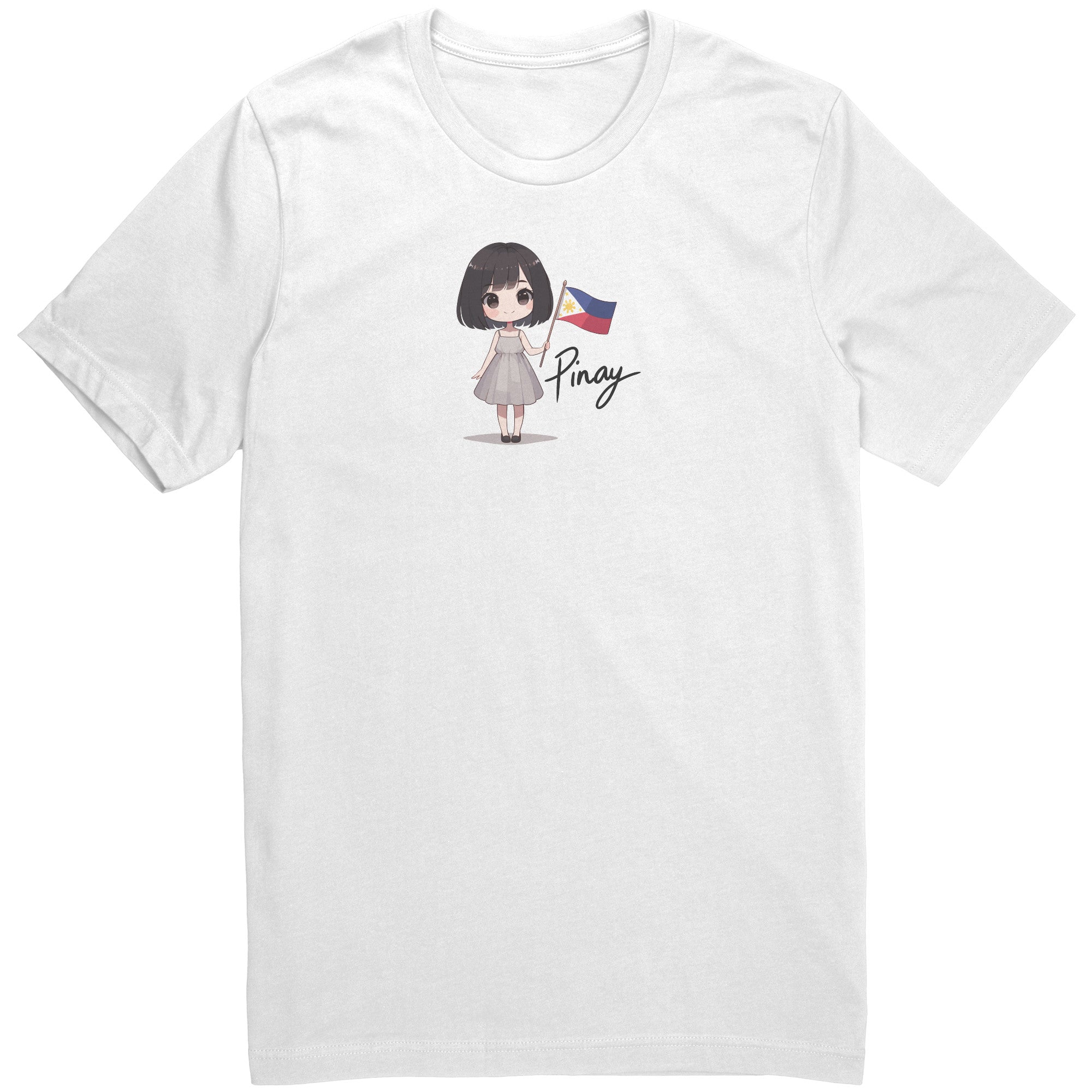 "Cute Cartoon Filipino Pride T-shirt - Vibrant Pinoy Pride Tee - Perfect Gift for Filipinos - Colorful Philippines Heritage Tee" - E