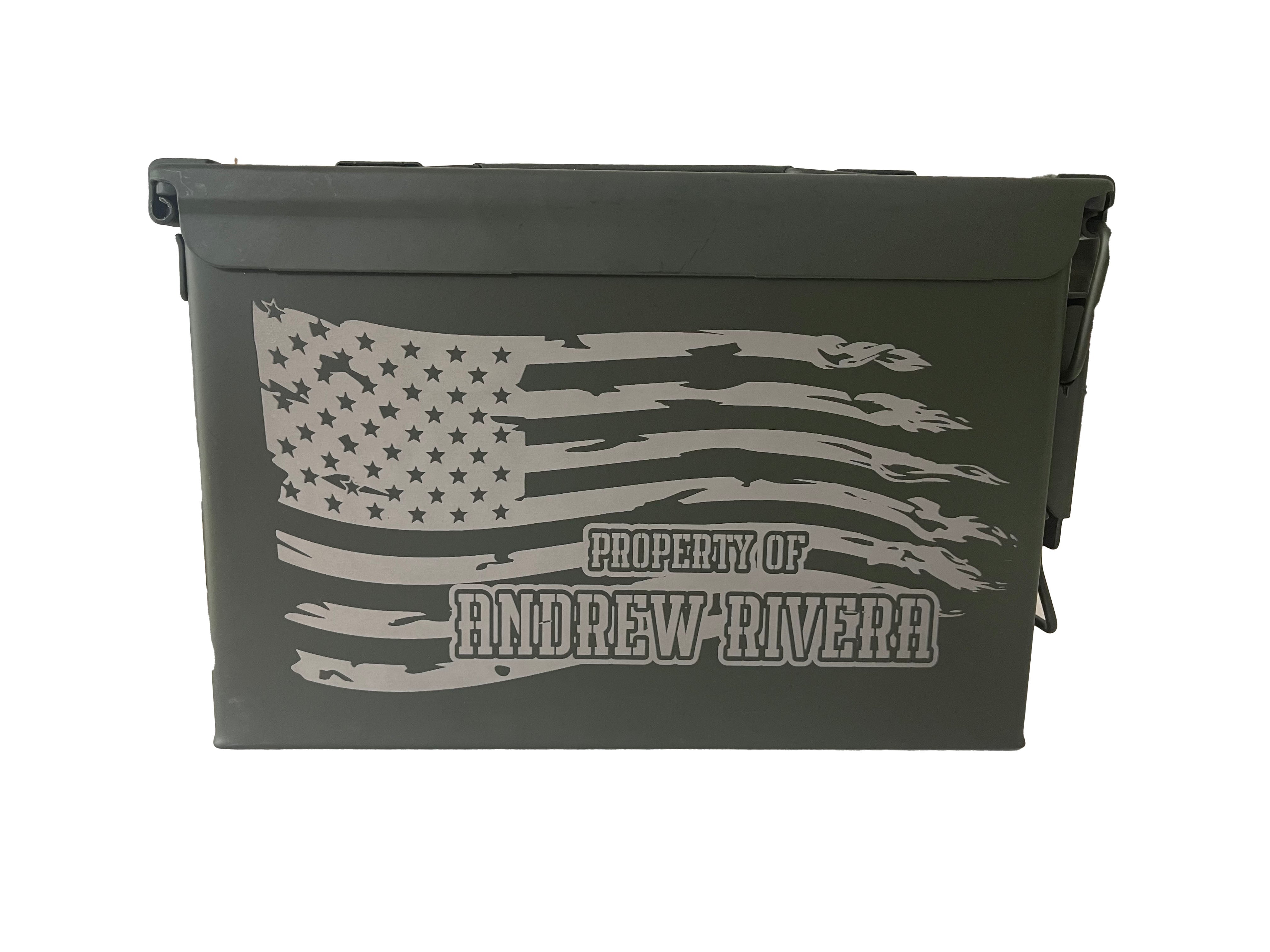 Personalized Engraved Ammo Can – Custom Military-Grade Storage Box Gift for Men, Hunters, Outdoorsmen