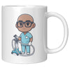 11 oz Custom RN Nurse Gift Coffee Mug - Cute Cartoon Nurse Design - Perfect for Nurse's Day, Birthdays, Graduations - Durable & Fun Mug for Everyday Heroes