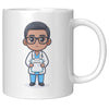 11 oz Custom RN Nurse Gift Coffee Mug - Cute Cartoon Nurse Design - Perfect for Nurse's Day, Birthdays, Graduations - Durable & Fun Mug for Everyday Heroes