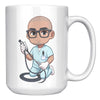 15 oz Custom RN Nurse Gift Coffee Mug - Cute Cartoon Nurse Design - Perfect for Nurse's Day, Birthdays, Graduations - Durable & Fun Mug for Everyday Heroes