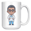 15 oz Custom RN Nurse Gift Coffee Mug - Cute Cartoon Nurse Design - Perfect for Nurse's Day, Birthdays, Graduations - Durable & Fun Mug for Everyday Heroes