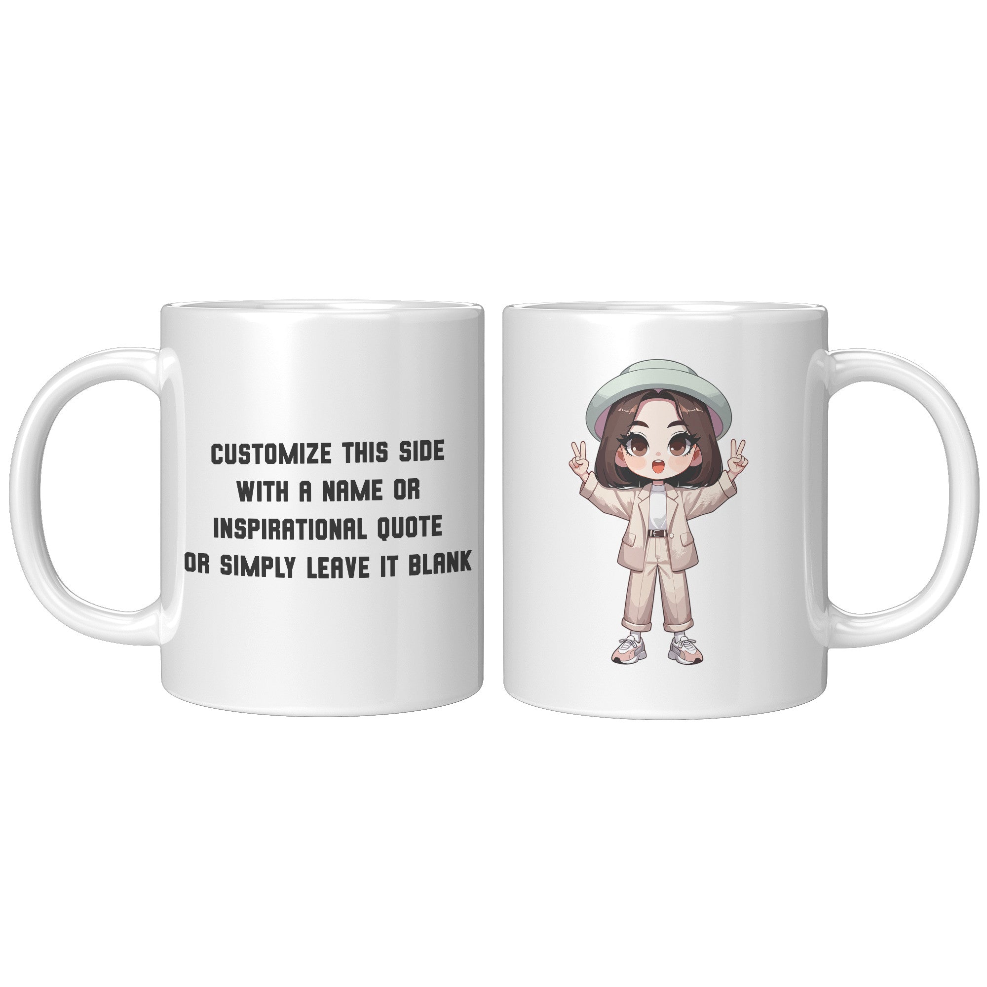 "Female Runner Coffee Mug - Inspirational Running Quotes Cup - Perfect Gift for Women Runners - Motivational Marathoner's Morning Brew" - O
