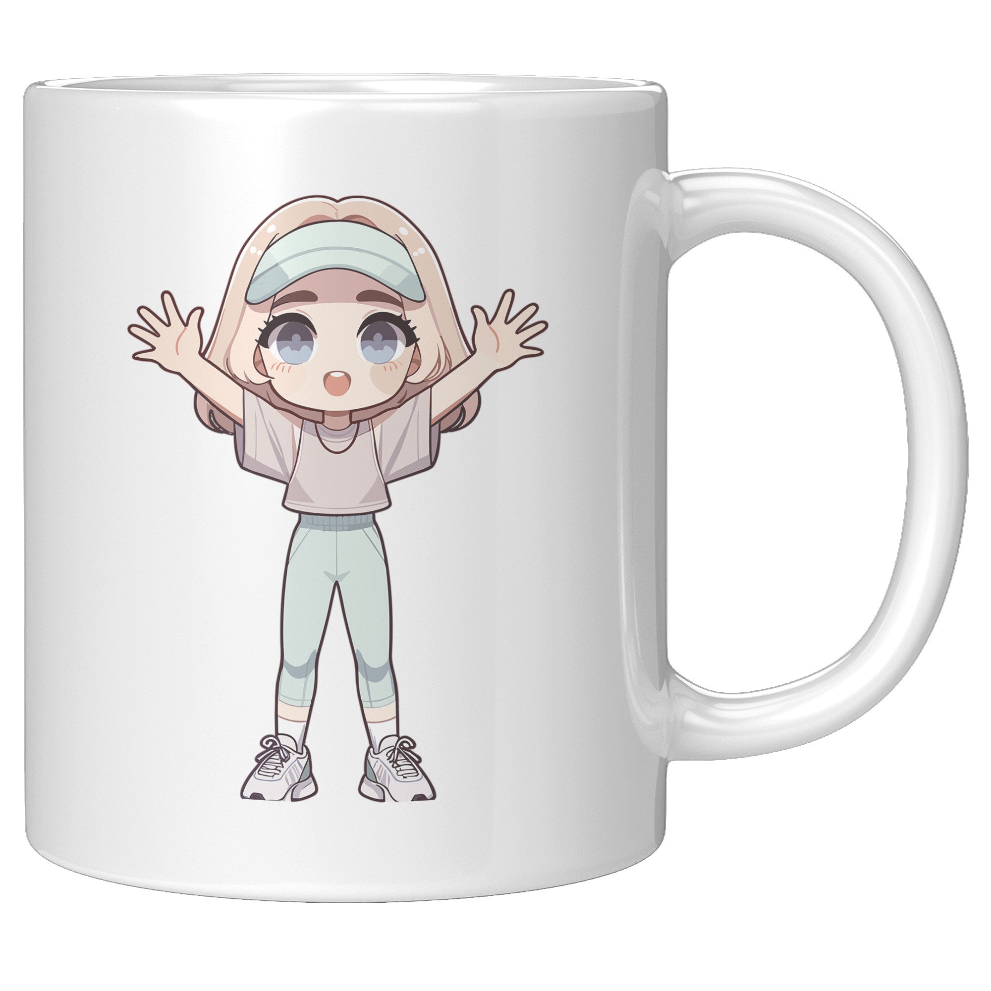 "Female Runner Coffee Mug - Inspirational Running Quotes Cup - Perfect Gift for Women Runners - Motivational Marathoner's Morning Brew" - P