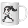 Load image into Gallery viewer, &quot;Female Runner Coffee Mug - Inspirational Running Quotes Cup - Perfect Gift for Women Runners - Motivational Marathoner&#39;s Morning Brew&quot; - F