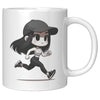 Female Runner Coffee Mug - Inspirational Running Quotes Cup - Perfect Gift for Women Runners - Motivational Marathoner's Morning Brew