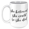 Female Runner Coffee Mug - Inspirational Running Quotes Cup - Perfect Gift for Women Runners - Motivational Marathoner's Morning Brew