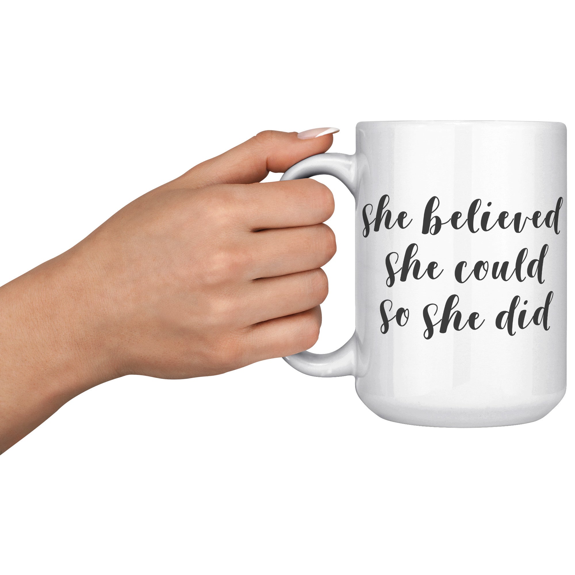 Female Runner Coffee Mug - Inspirational Running Quotes Cup - Perfect Gift for Women Runners - Motivational Marathoner's Morning Brew" - L1