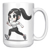 Female Runner Coffee Mug - Inspirational Running Quotes Cup - Perfect Gift for Women Runners - Motivational Marathoner's Morning Brew