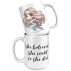 Female Runner Coffee Mug - Inspirational Running Quotes Cup - Perfect Gift for Women Runners - Motivational Marathoner's Morning Brew