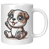 11oz French Bulldog Cartoon Coffee Mug - Frenchie Lover Coffee Mug - Perfect Gift for French Bulldog Owners - Adorable Bat-Eared Dog Coffee Mug - H
