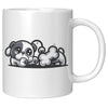 11oz French Bulldog Cartoon Coffee Mug - Frenchie Lover Coffee Mug - Perfect Gift for French Bulldog Owners - Adorable Bat-Eared Dog Coffee Mug - I