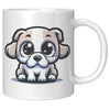 11oz French Bulldog Cartoon Coffee Mug - Frenchie Lover Coffee Mug - Perfect Gift for French Bulldog Owners - Adorable Bat-Eared Dog Coffee Mug - K