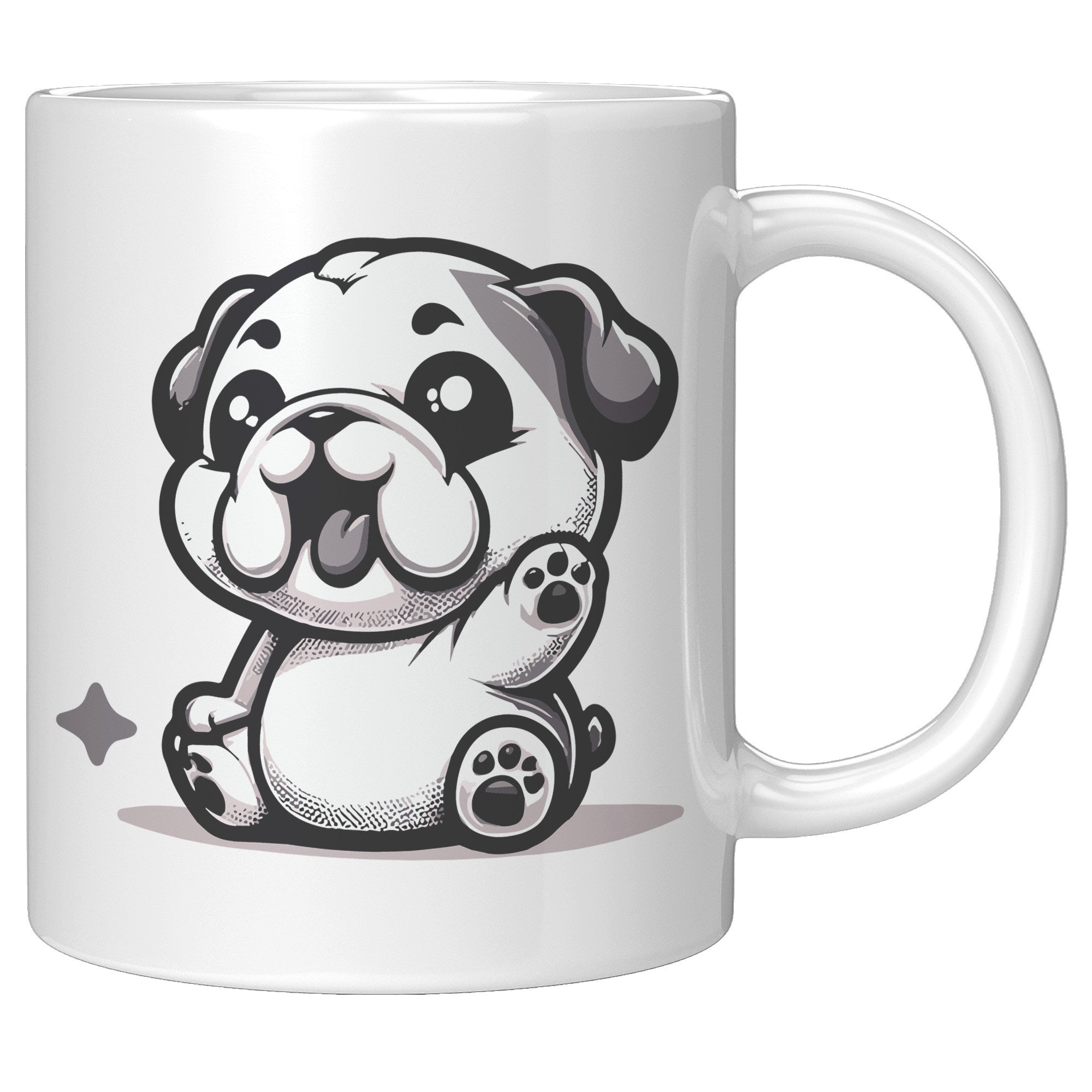 11oz French Bulldog Cartoon Coffee Mug - Frenchie Lover Coffee Mug - Perfect Gift for French Bulldog Owners - Adorable Bat-Eared Dog Coffee Mug - G