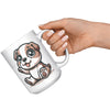 15oz French Bulldog Cartoon Coffee Mug - Frenchie Lover Coffee Mug - Perfect Gift for French Bulldog Owners - Adorable Bat-Eared Dog Coffee Mug - H1