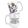 15oz French Bulldog Cartoon Coffee Mug - Frenchie Lover Coffee Mug - Perfect Gift for French Bulldog Owners - Adorable Bat-Eared Dog Coffee Mug - M1