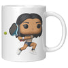 Load image into Gallery viewer, &quot;Funko Pop Style Pickle Ball Player Girl Coffee Mug - Cute Athletic Cup - Perfect Gift for Pickle Ball Enthusiasts - Sporty Chic Apparel&quot; - E