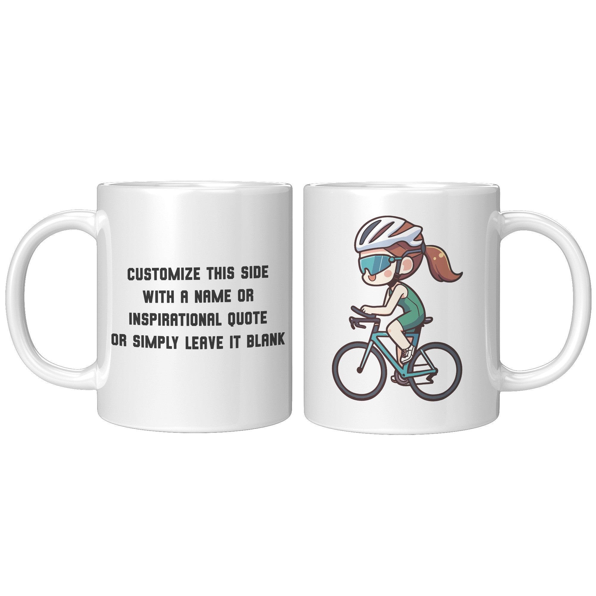 "Funko Pop Triathlon Athlete Coffee Mug - Multisport Morning Brew Cup - Ideal Gift for Triathletes - Swim, Bike, Run Inspired Mug" - H