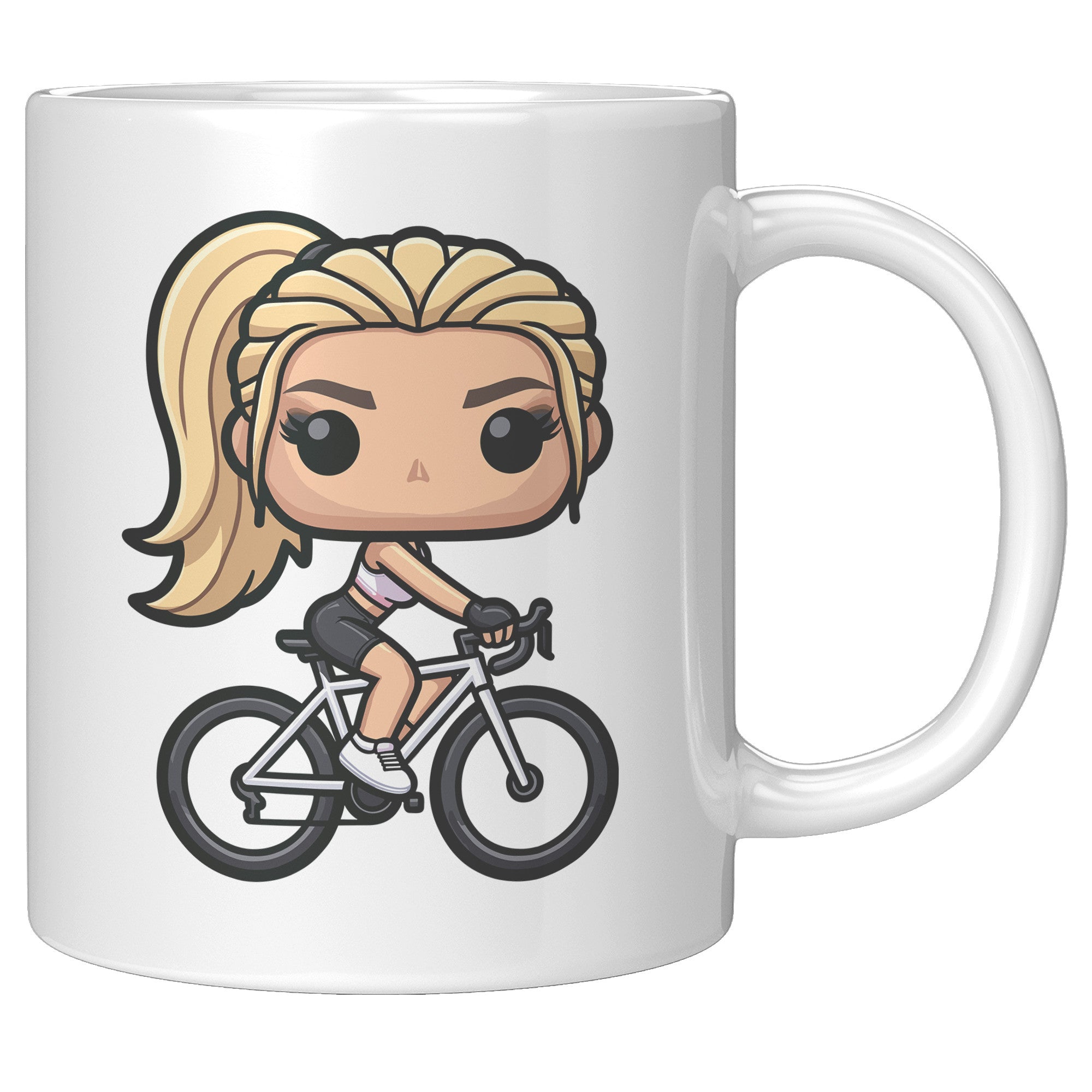 "Funko Pop Triathlon Athlete Coffee Mug - Multisport Morning Brew Cup - Ideal Gift for Triathletes - Swim, Bike, Run Inspired Mug" -