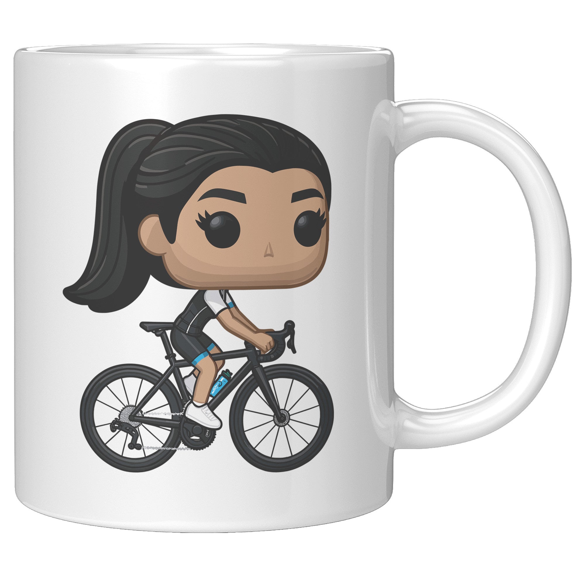 "Funko Pop Triathlon Athlete Coffee Mug - Multisport Morning Brew Cup - Ideal Gift for Triathletes - Swim, Bike, Run Inspired Mug" - Q