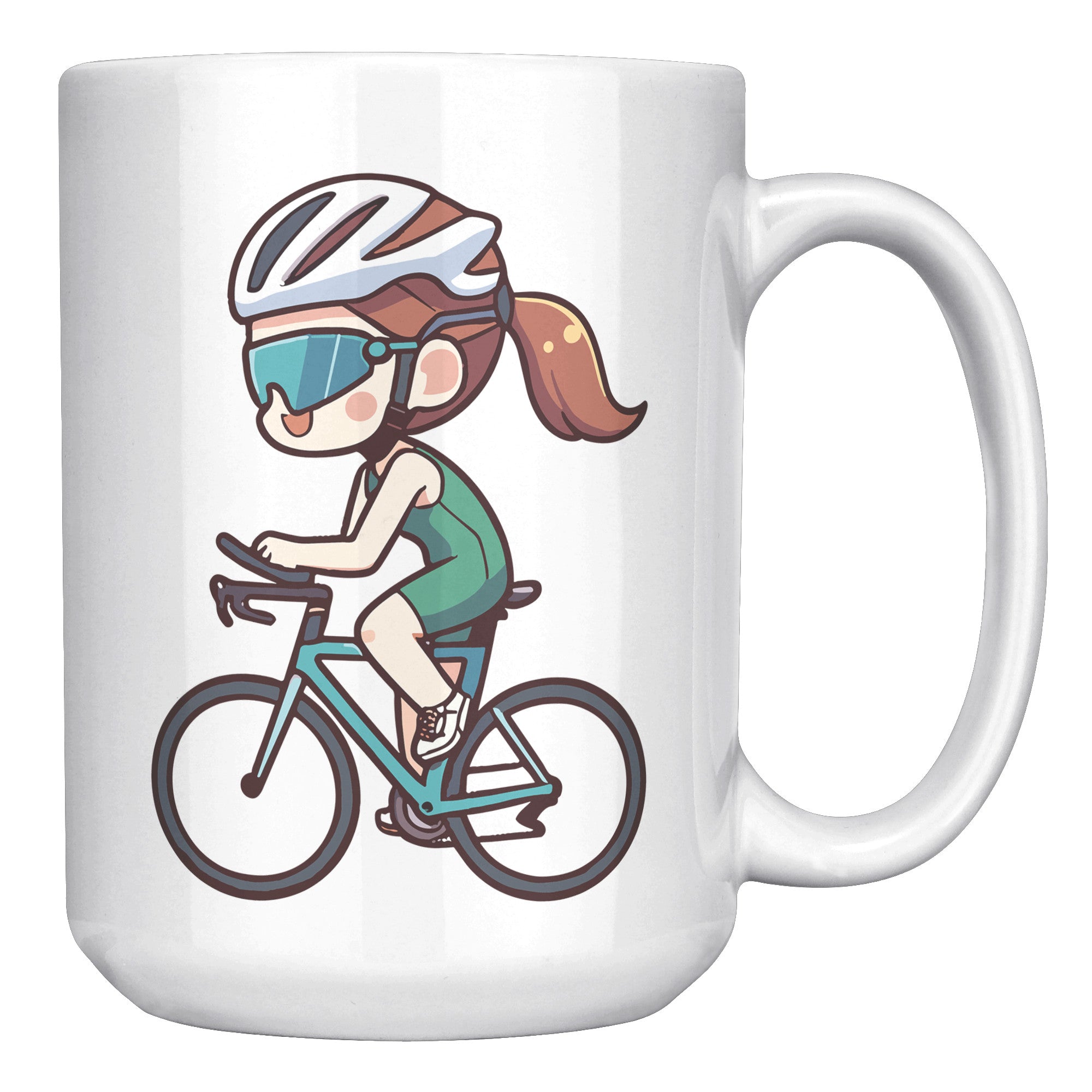 "Funko Pop Triathlon Athlete Coffee Mug - Multisport Morning Brew Cup - Ideal Gift for Triathletes - Swim, Bike, Run Inspired Mug" - H1
