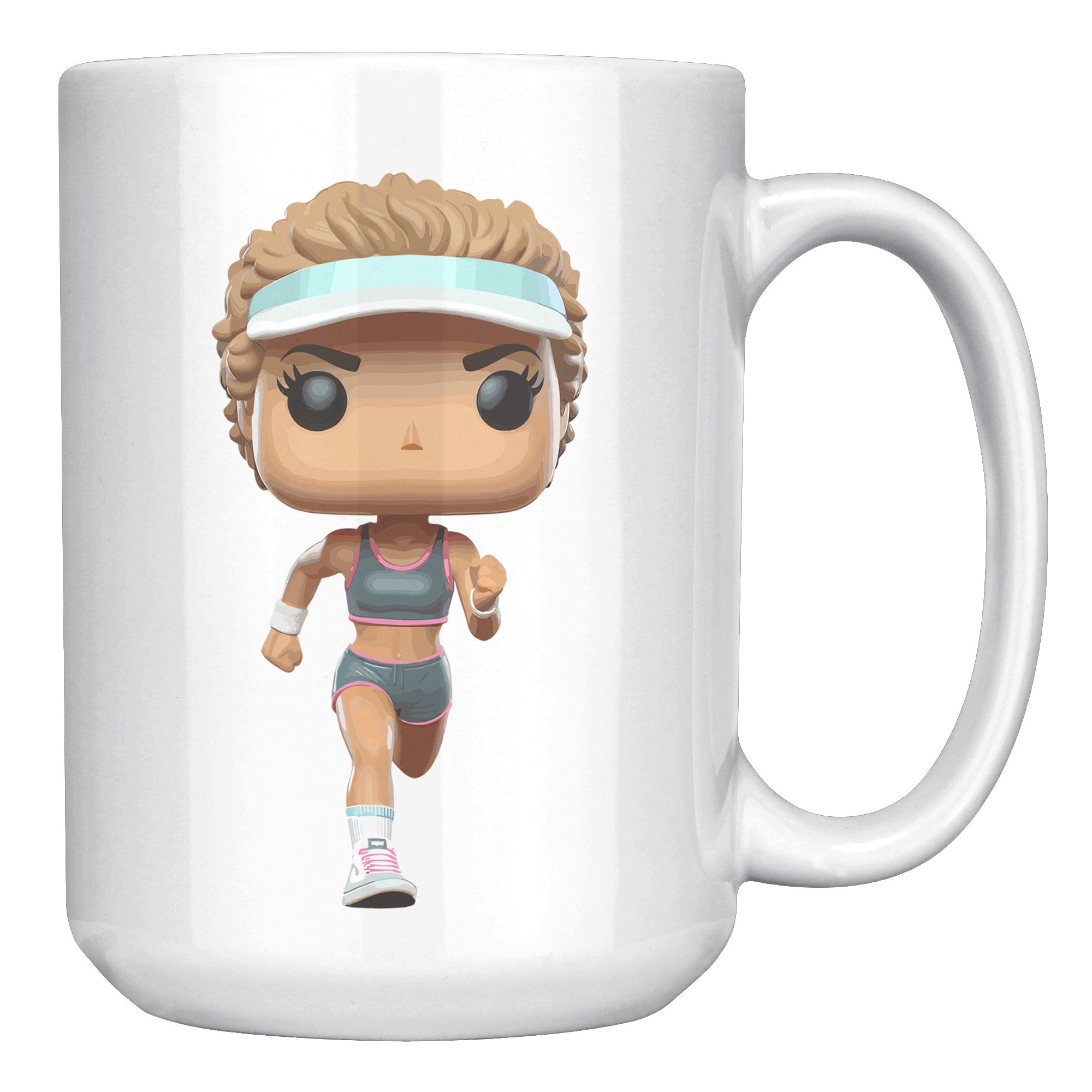 "Funko Pop Triathlon Athlete Coffee Mug - Multisport Morning Brew Cup - Ideal Gift for Triathletes - Swim, Bike, Run Inspired Mug" - II1
