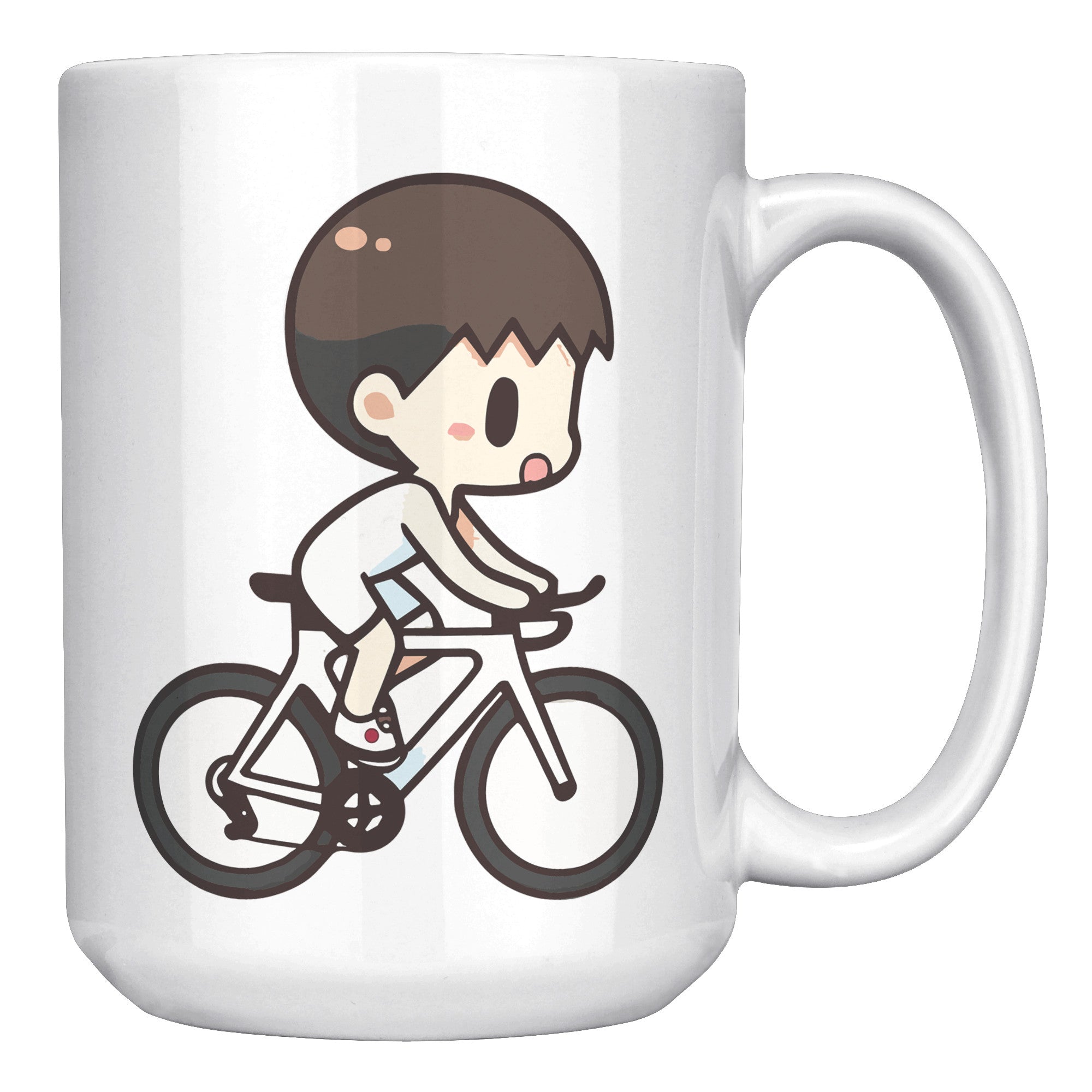 "Funko Pop Triathlon Athlete Coffee Mug - Multisport Morning Brew Cup - Ideal Gift for Triathletes - Swim, Bike, Run Inspired Mug" - C1