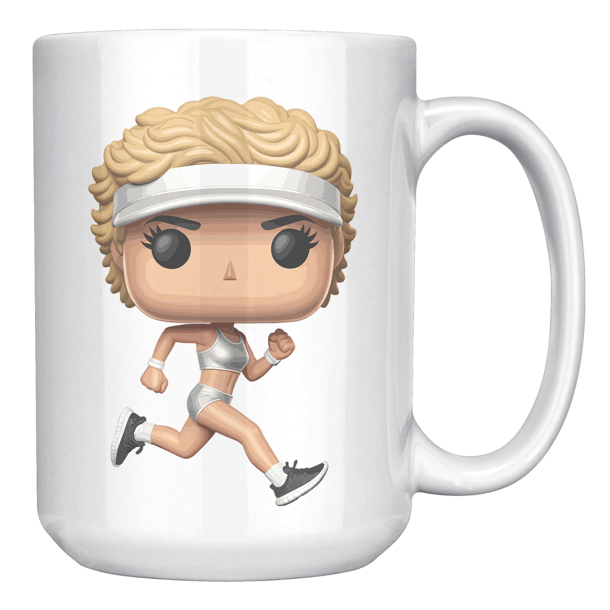 "Funko Pop Triathlon Athlete Coffee Mug - Multisport Morning Brew Cup - Ideal Gift for Triathletes - Swim, Bike, Run Inspired Mug" - KK1