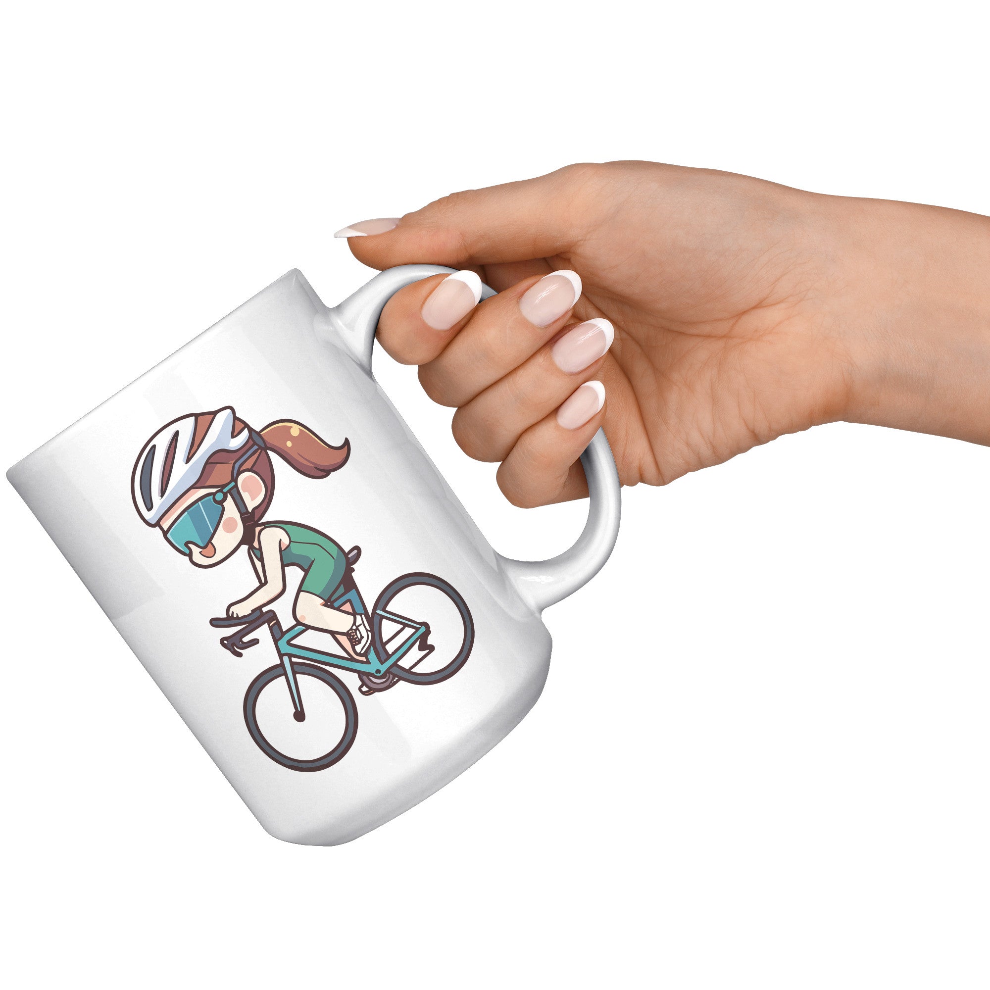 "Funko Pop Triathlon Athlete Coffee Mug - Multisport Morning Brew Cup - Ideal Gift for Triathletes - Swim, Bike, Run Inspired Mug" - H1