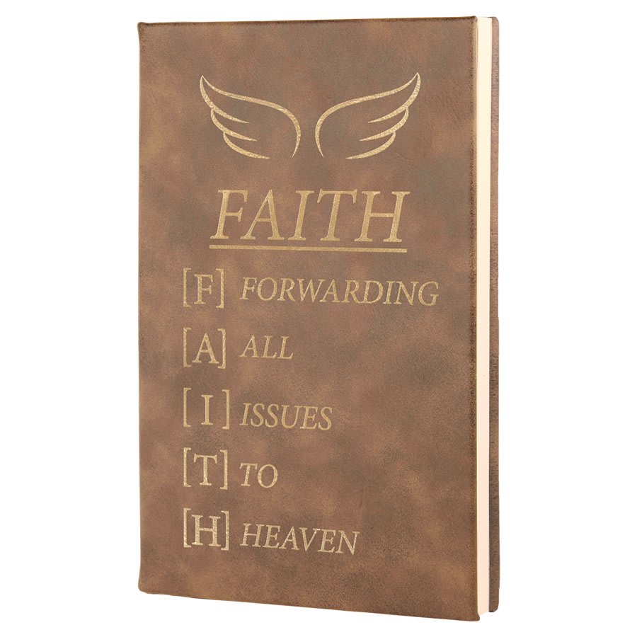 Laser-Engraved Leatherette Journal – Personalized Notebook