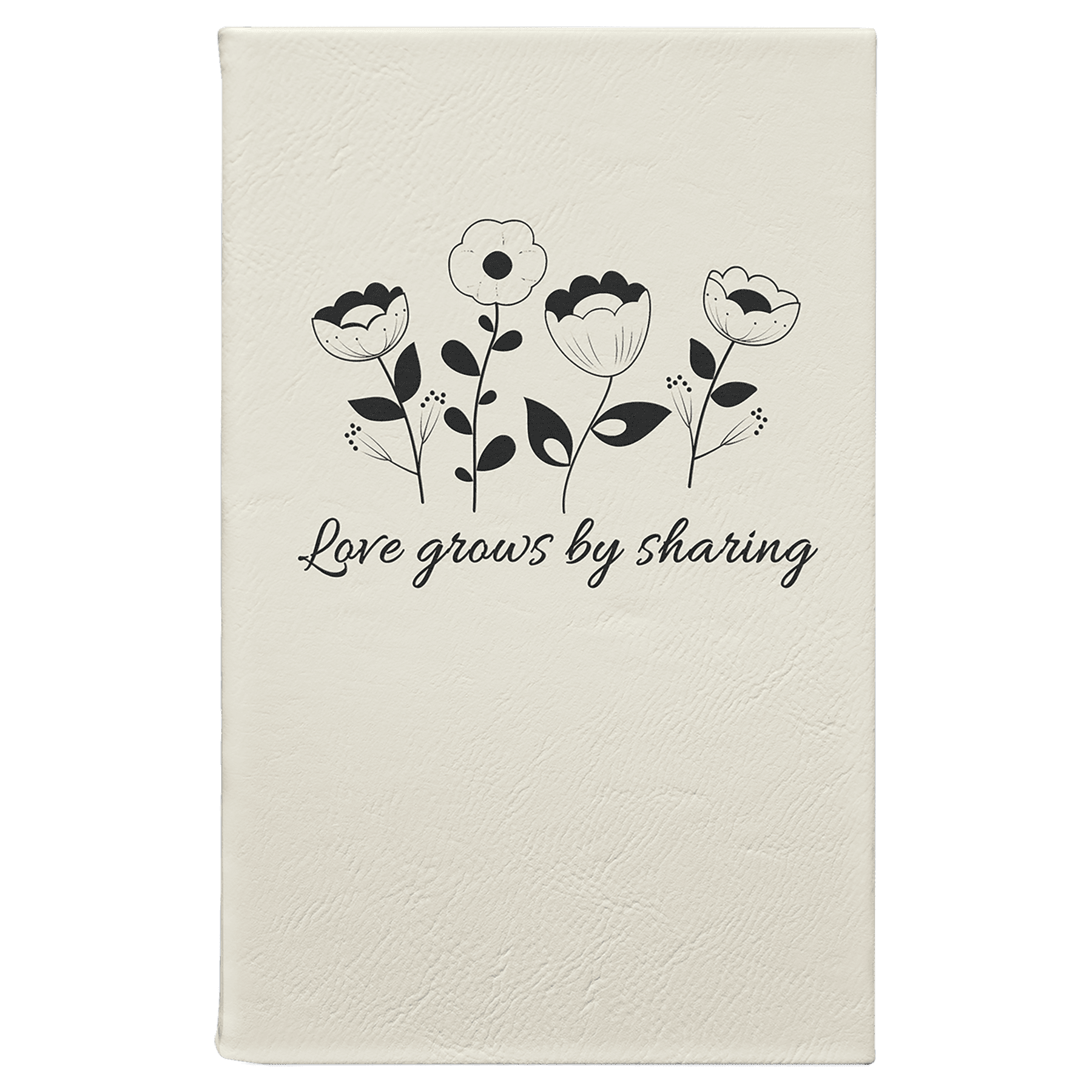 Laser-Engraved Leatherette Journal – Personalized Notebook