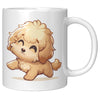 11oz Golden Retriever Cartoon Coffee Mug - Heartwarming Dog Lover Coffee Mug - Perfect Gift for Golden Owners - Friendly Pup Coffee Mug - T