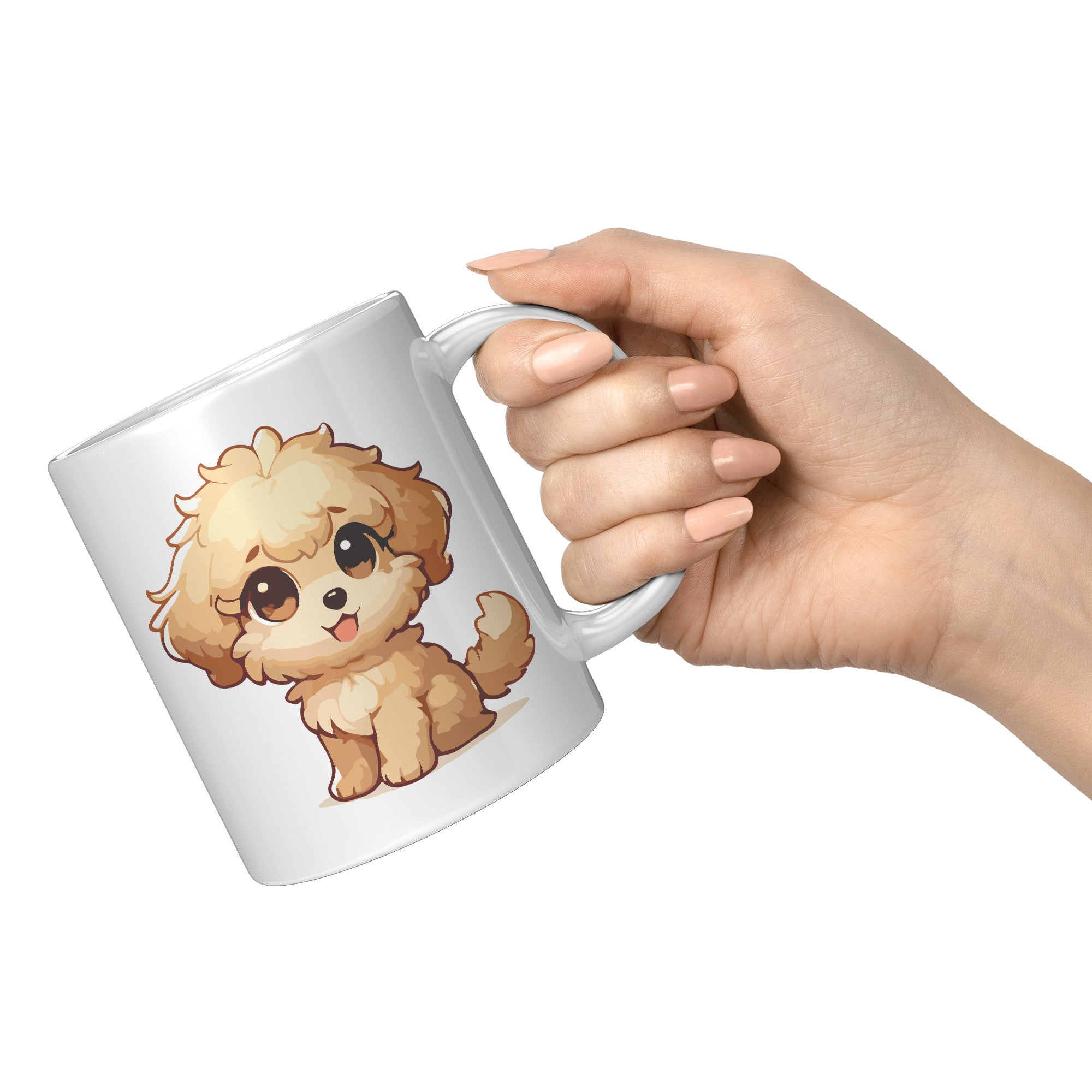 11oz Golden Retriever Cartoon Coffee Mug - Heartwarming Dog Lover Coffee Mug - Perfect Gift for Golden Owners - Friendly Pup Coffee Mug - R