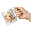 11oz Golden Retriever Cartoon Coffee Mug - Heartwarming Dog Lover Coffee Mug - Perfect Gift for Golden Owners - Friendly Pup Coffee Mug - T