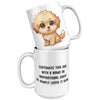 15oz Golden Retriever Cartoon Coffee Mug - Heartwarming Dog Lover Coffee Mug - Perfect Gift for Golden Owners - Friendly Pup Coffee Mug - R1