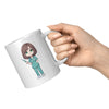 11 oz Custom RN Nurse Gift Coffee Mug - Cute Cartoon Nurse Design - Perfect for Nurse's Day, Birthdays, Graduations - Durable & Fun Mug for Everyday Heroes