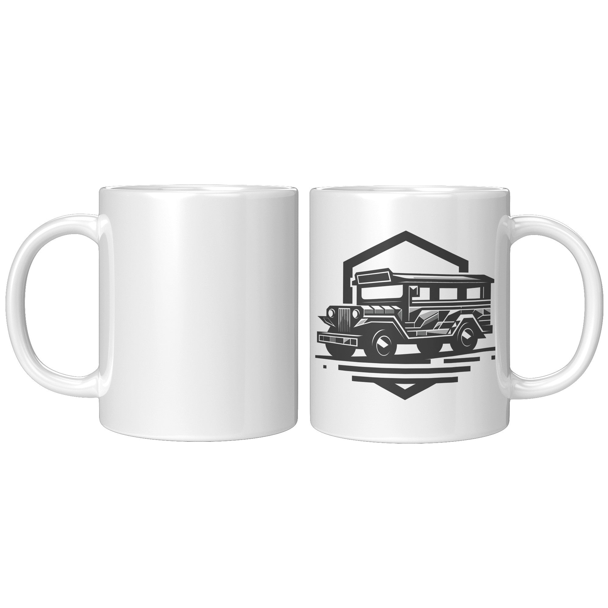 Iconic Jeepney Coffee Mug - Celebrate Filipino Culture - Unique Philippines-Inspired Cup - Perfect Gift for Pinoy Pride! - B