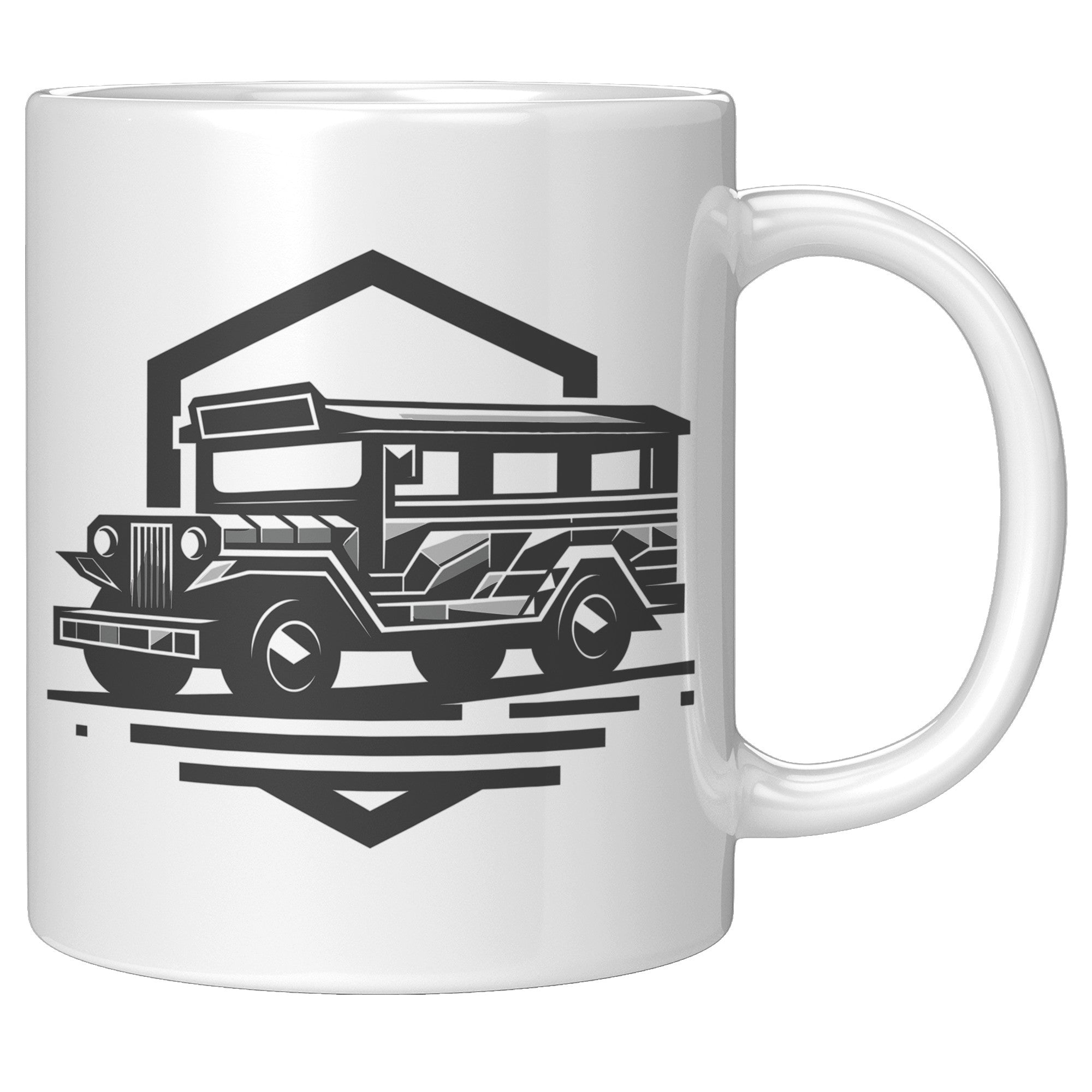 Iconic Jeepney Coffee Mug - Celebrate Filipino Culture - Unique Philippines-Inspired Cup - Perfect Gift for Pinoy Pride! - B
