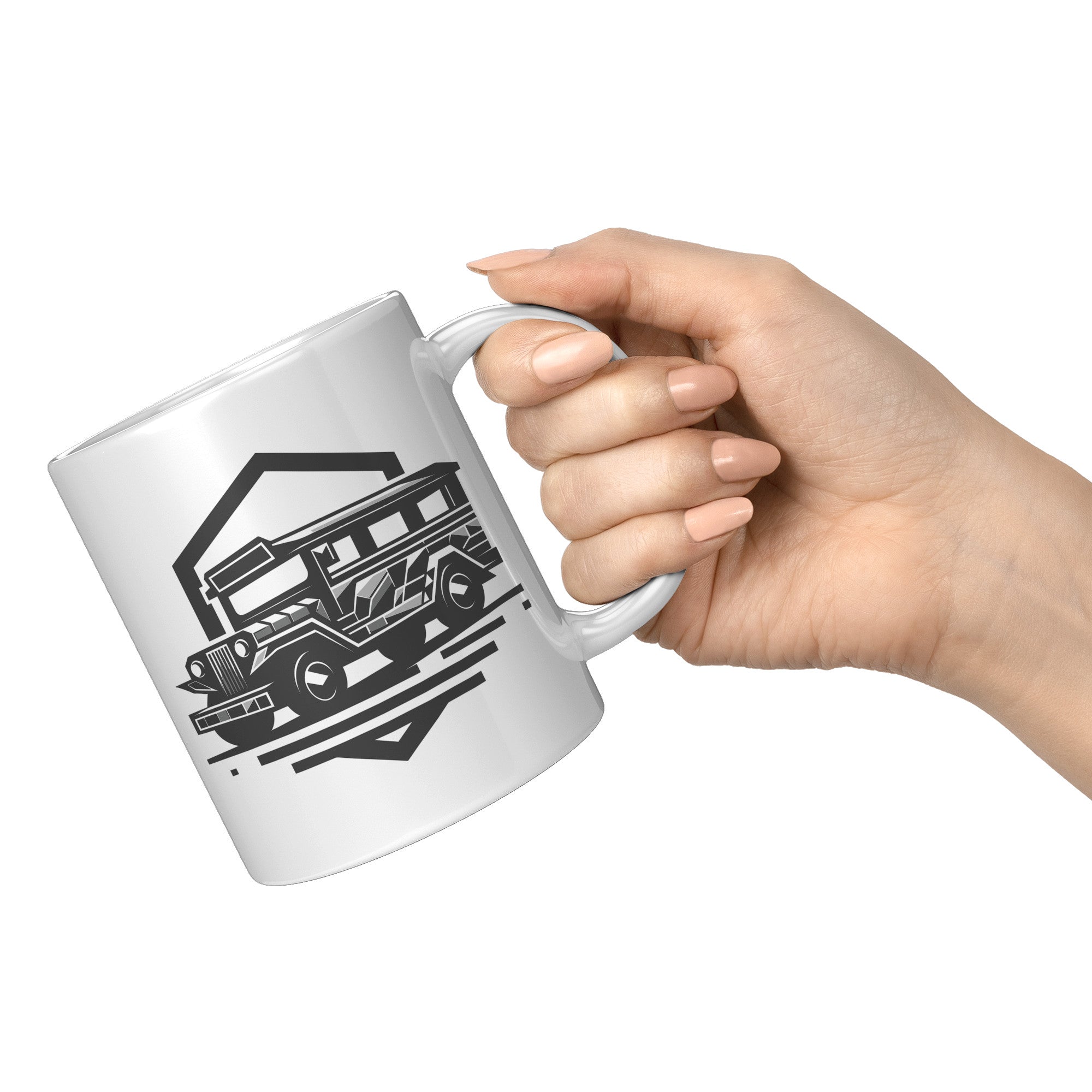 Iconic Jeepney Coffee Mug - Celebrate Filipino Culture - Unique Philippines-Inspired Cup - Perfect Gift for Pinoy Pride! - B