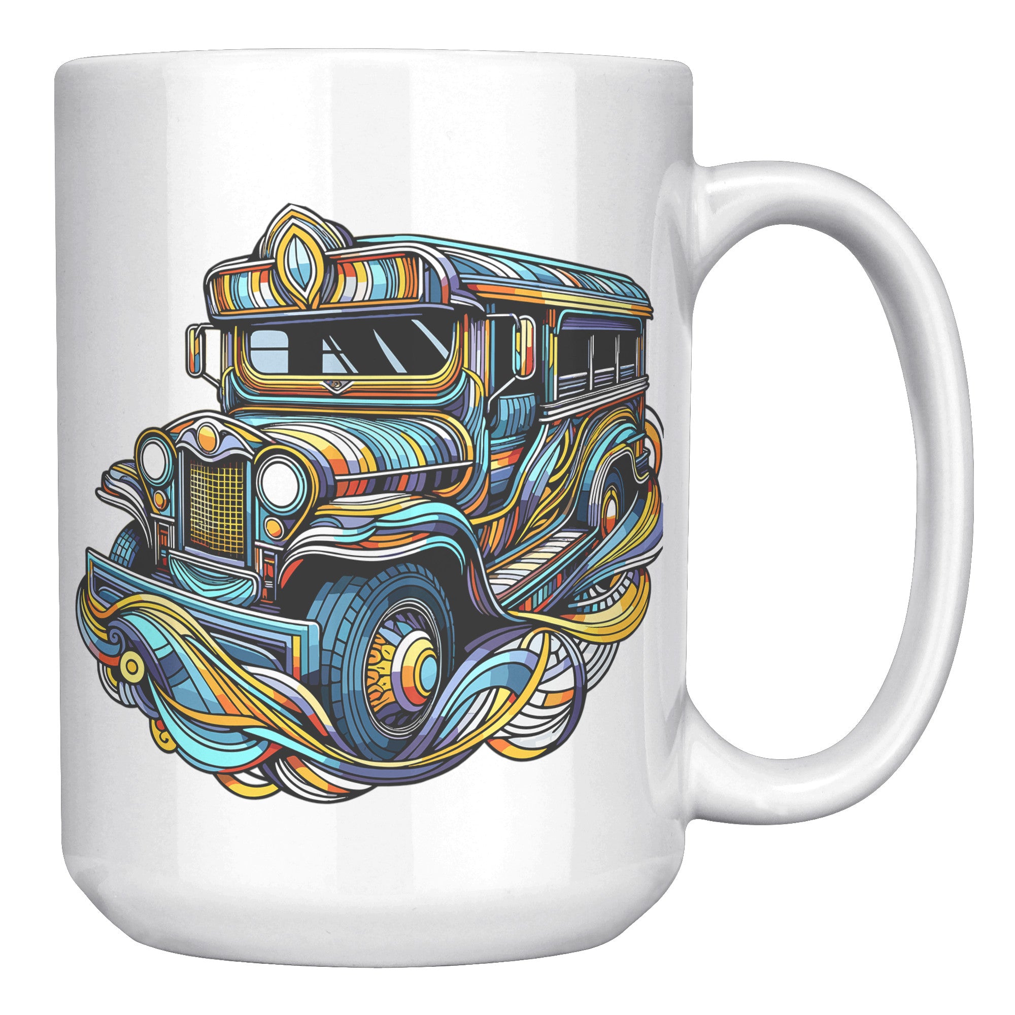 Iconic Jeepney Coffee Mug - Celebrate Filipino Culture - Unique Philippines-Inspired Cup - Perfect Gift for Pinoy Pride! - C1