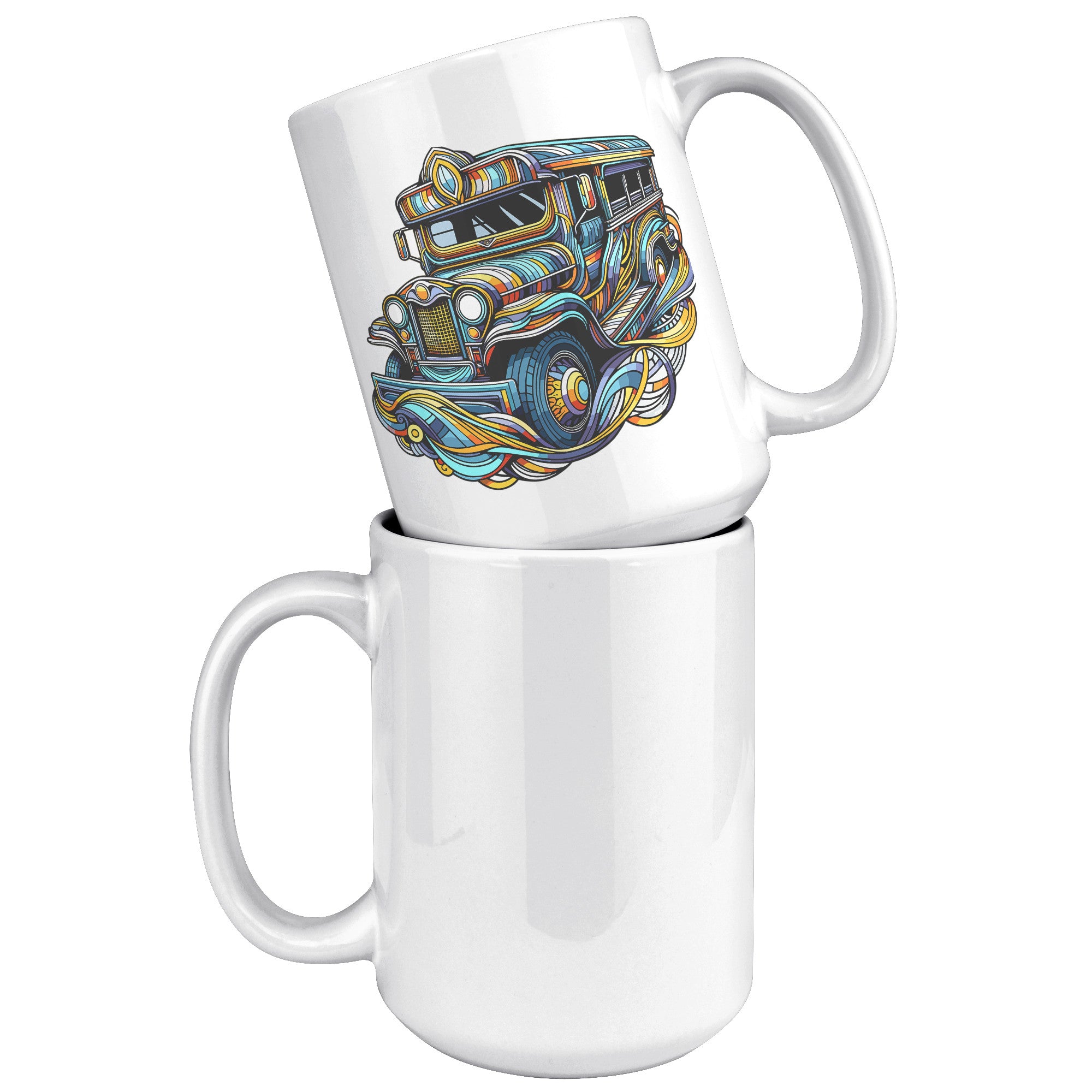 Iconic Jeepney Coffee Mug - Celebrate Filipino Culture - Unique Philippines-Inspired Cup - Perfect Gift for Pinoy Pride! - C1
