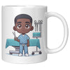 11 oz Custom RN Nurse Gift Coffee Mug - Cute Cartoon Nurse Design - Perfect for Nurse's Day, Birthdays, Graduations - Durable & Fun Mug for Everyday Heroes