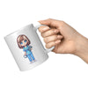 11 oz Custom RN Nurse Gift Coffee Mug - Cute Cartoon Nurse Design - Perfect for Nurse's Day, Birthdays, Graduations - Durable & Fun Mug for Everyday Heroes