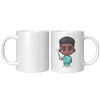 11 oz Custom RN Nurse Gift Coffee Mug - Cute Cartoon Nurse Design - Perfect for Nurse's Day, Birthdays, Graduations - Durable & Fun Mug for Everyday Heroes