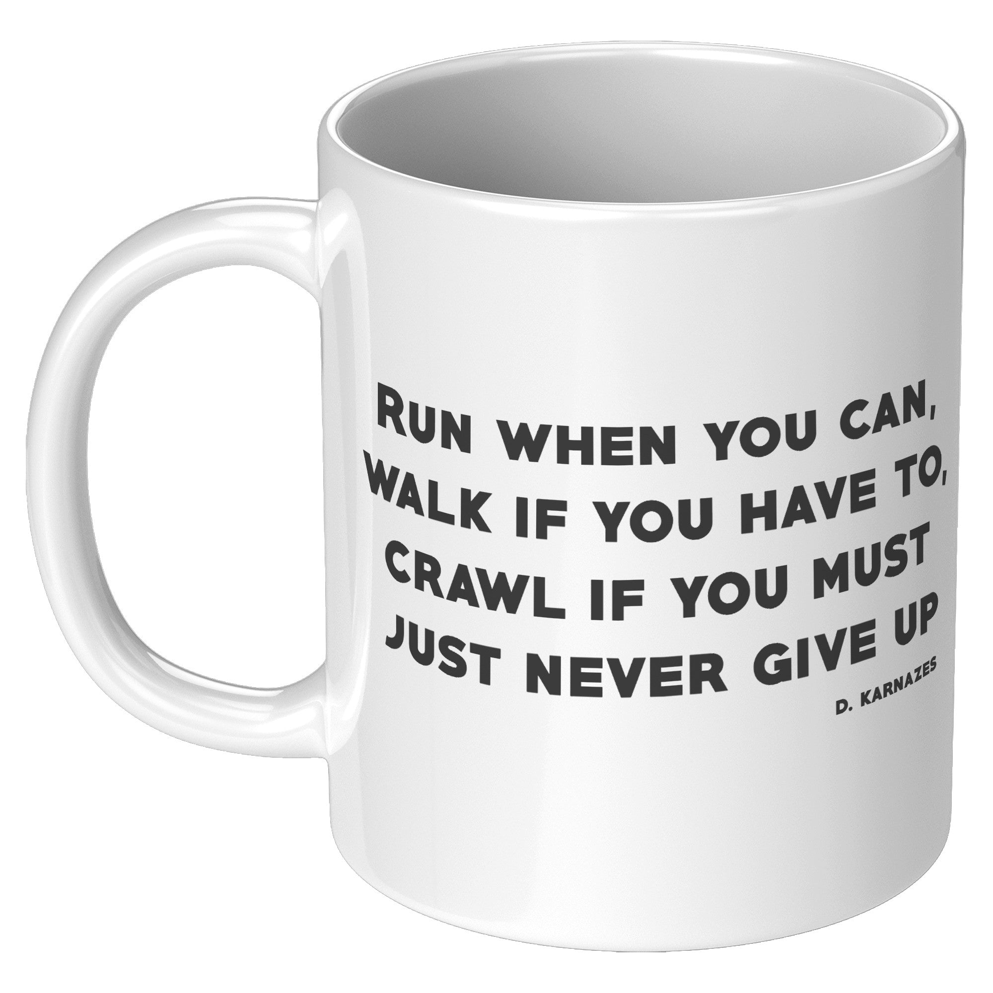 Male Runner Inspirational Mug - Motivational Running Quotes Cup - Perfect Gift for Marathon Men - Runner's Daily Dose of Determination - B