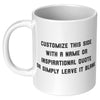 Male Runner Inspirational Mug - Motivational Running Quotes Cup - Perfect Gift for Marathon Men - Runner's Daily Dose of Determination - F