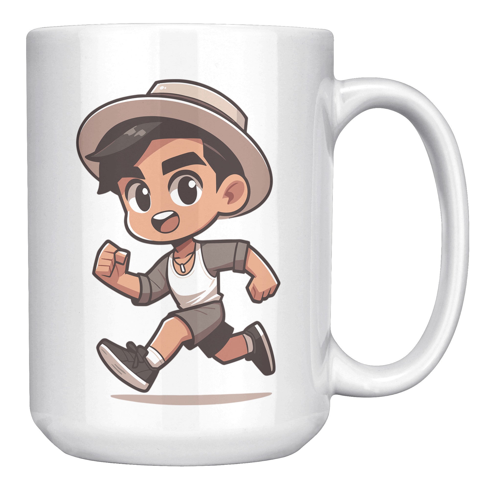 Male Runner Inspirational Mug - Motivational Running Quotes Cup - Perfect Gift for Marathon Men - Runner's Daily Dose of Determination - D1